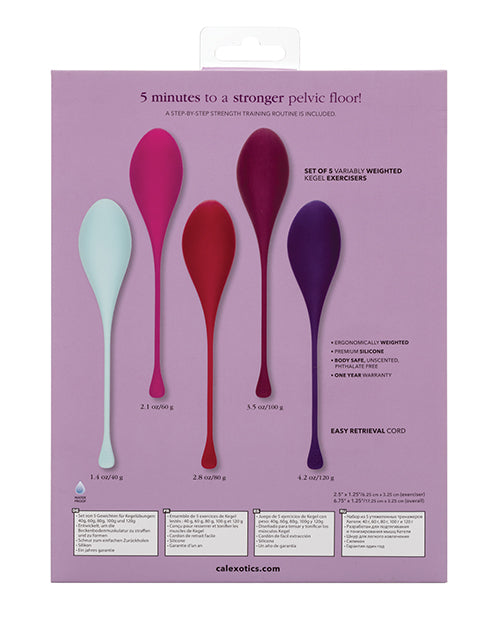 Kegel Training 5 Pc Set - Asst Colors