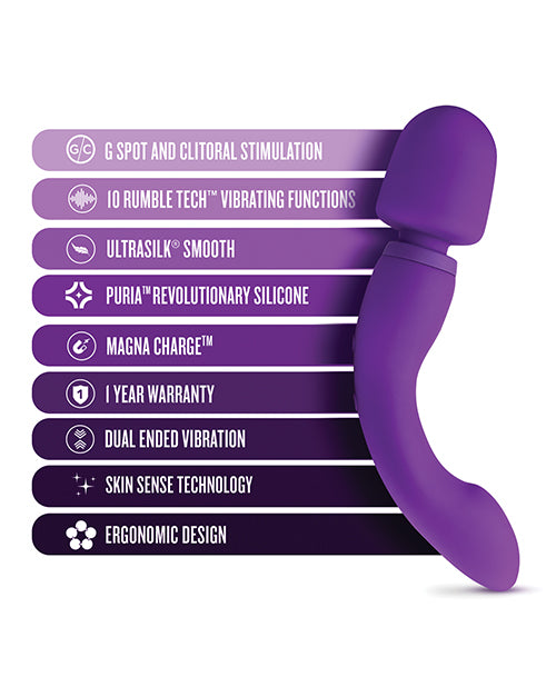 Blush Wellness Dual Sense Double Ended Massager - Purple