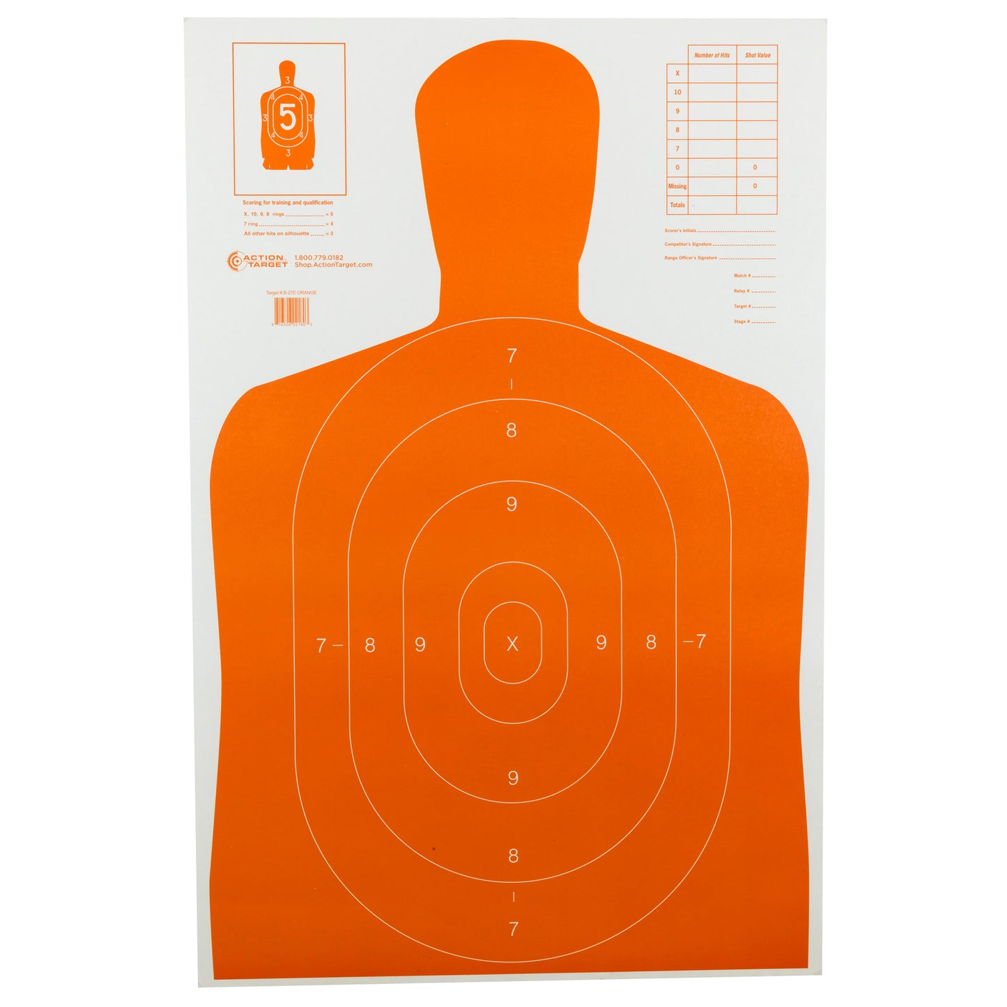 Action Tgt B27e Blue 100pk