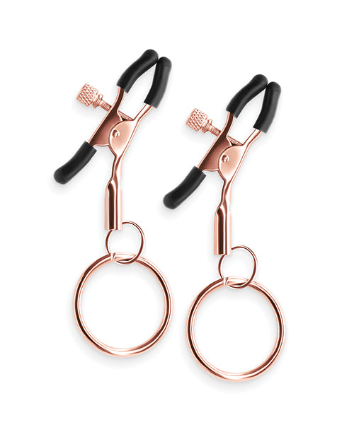 Bound Nipple Clamps - Rose Gold