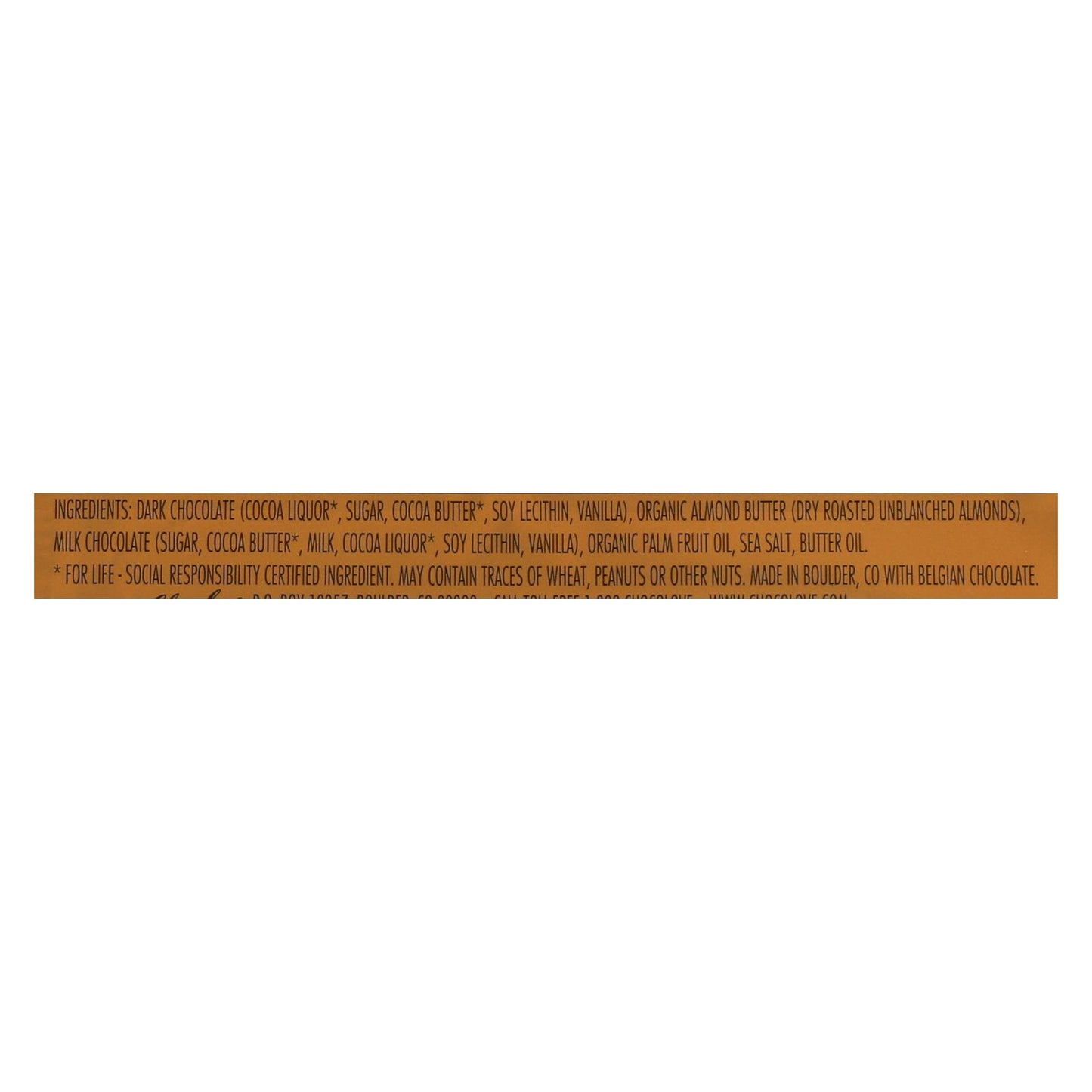 Chocolove - Cup Almond Butter Dark Chocolate - Case Of 10-1.2 Ounces