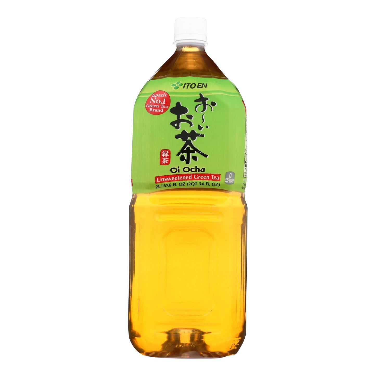 Ito En Oi Ocha Unsweetened Green Tea - Case Of 6 - 2 Ltr