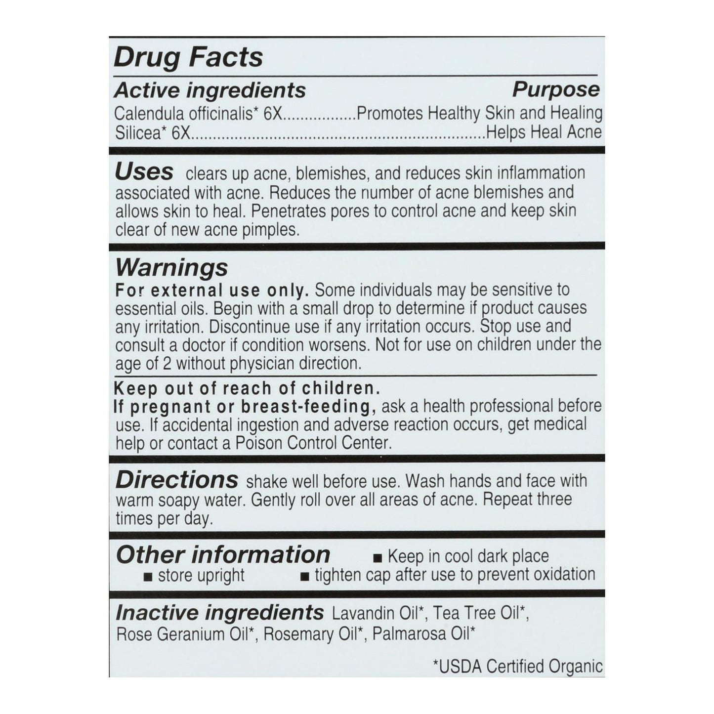 Forces Of Nature Acne/pimple Rollerball Applicator - 1 Each - 4 Ml