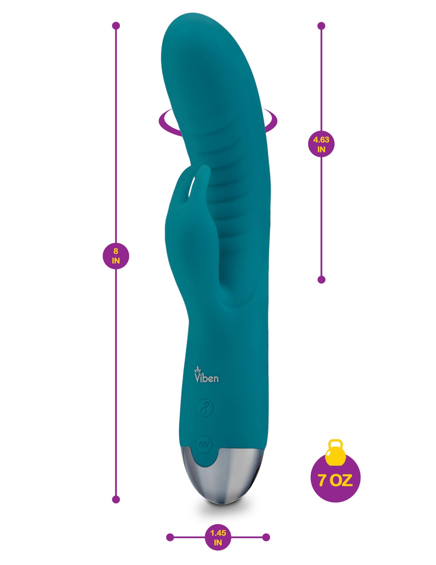 Alluring - Come Hither G-Spot Rabbit - Ocean