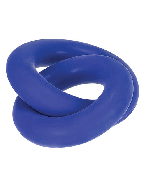 Hunkyjunk Duo Linked Cock & Ball Rings Cobalt