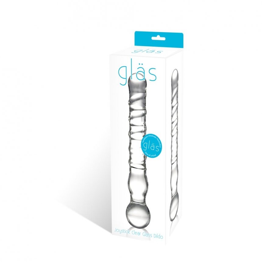 Joystick Clear Glass Dildo