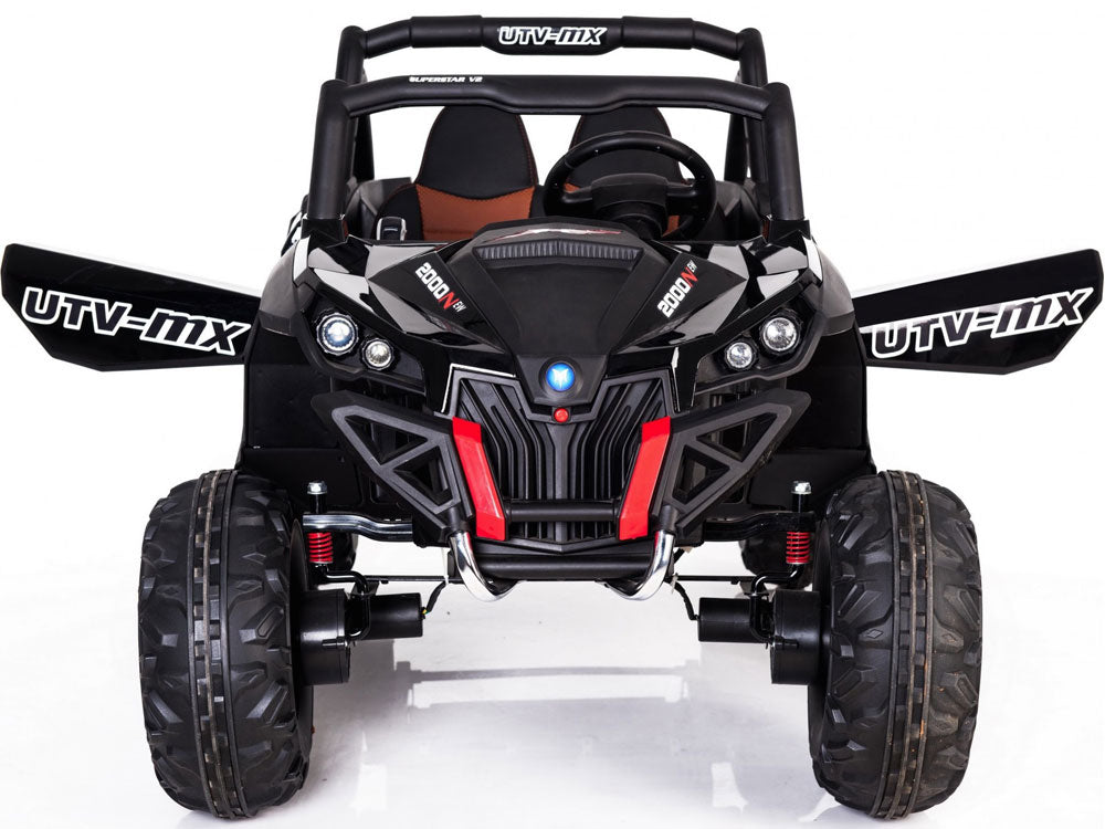 Mini Moto Utv 4x4 12v Black (2.4ghz Rc)