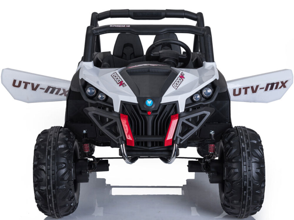 Mini Moto Utv 4x4 12v White (2.4ghz Rc)