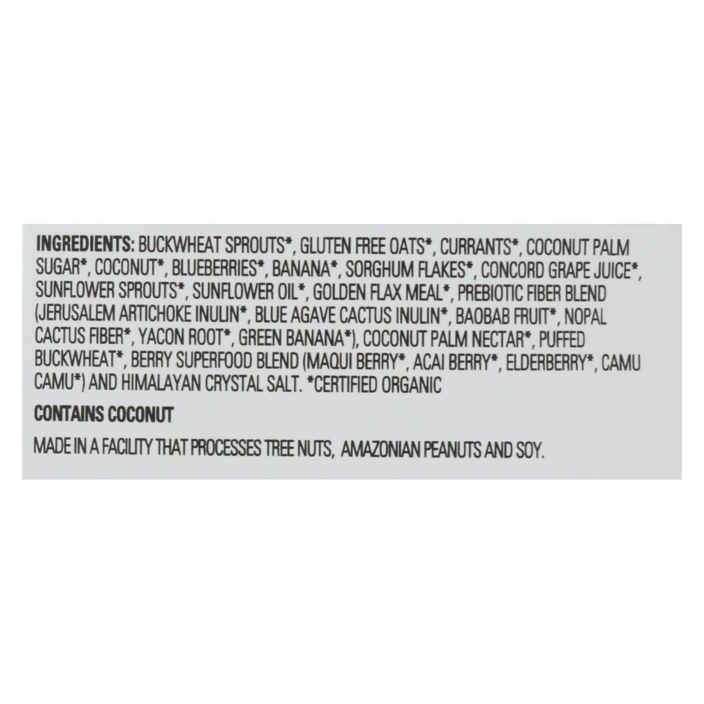 Living Intentions Activated Superfood Cereal - Case Of 6 - 9 Oz