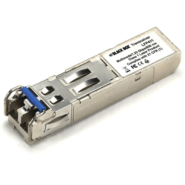 Black Box SFP, 1250-Mbps Fiber with Extended Diagnostics, 850-nm Multimode, LC, 550 m