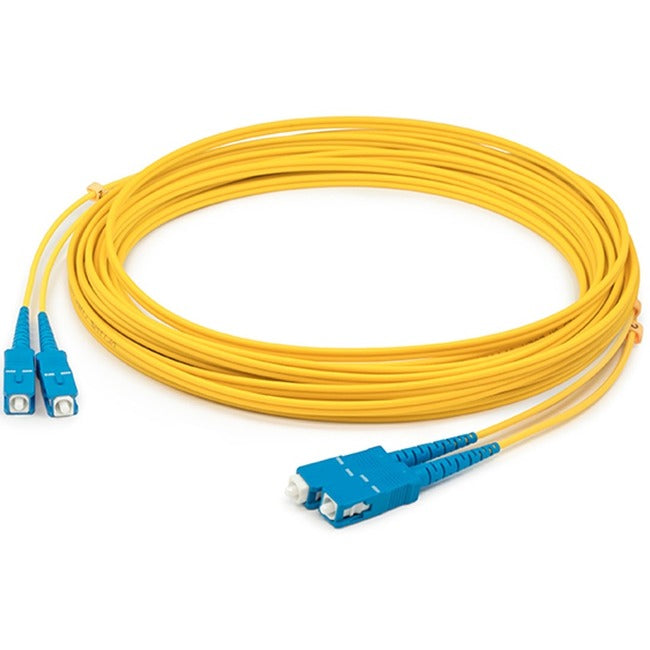 AddOn 1m SC (Male) to SC (Male) Yellow OS1 Duplex Fiber OFNR (Riser-Rated) Patch Cable