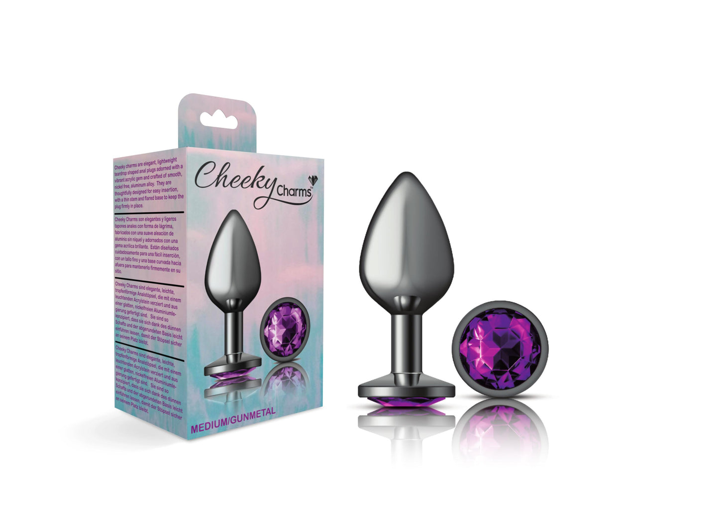 Cheeky Charms - Gunmetal Metal Butt Plug