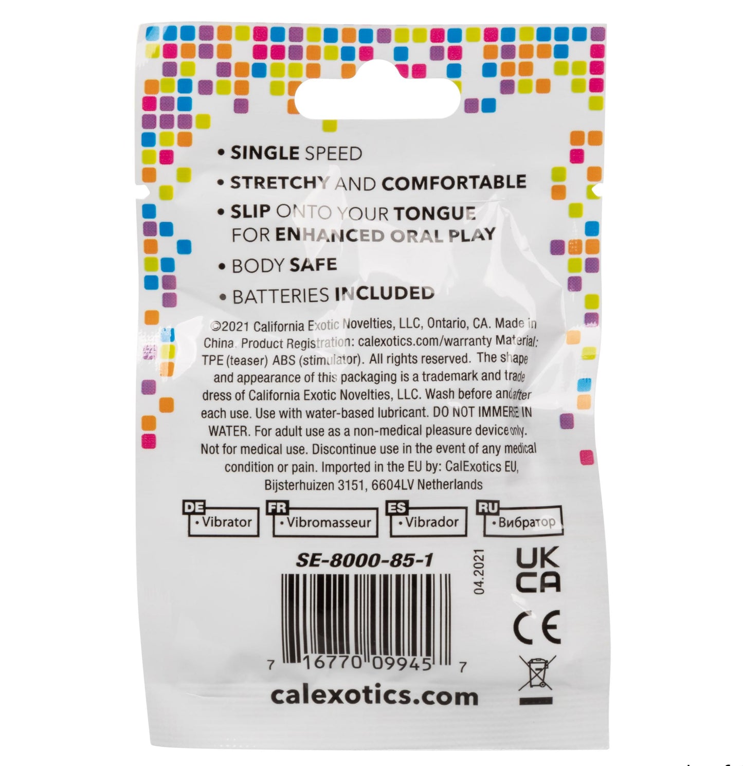 Foil Pack Vibrating Tongue Teaser