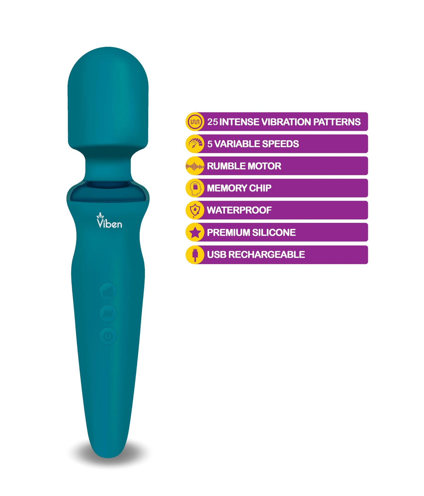 Fierce - Ocean - Intense Wand Massager