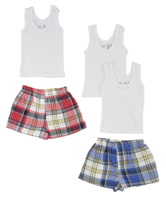 Infant Tank Tops And Boxer Shorts