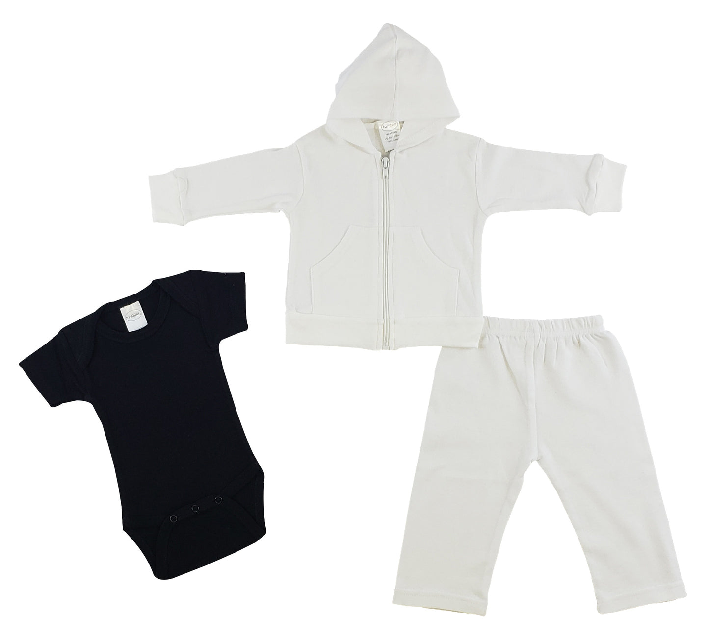 Infant Sweatshirt, Onezie And Pants - 3 Pc Set