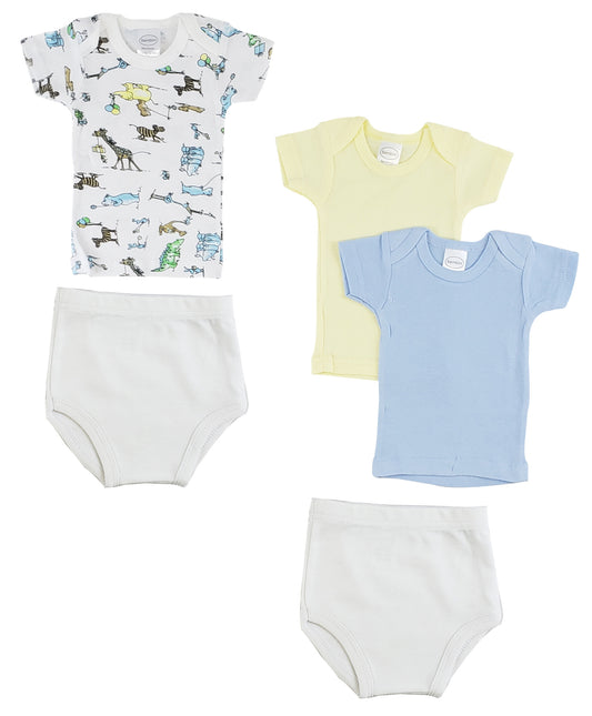 Infant Girls T-shirts And Training Pants