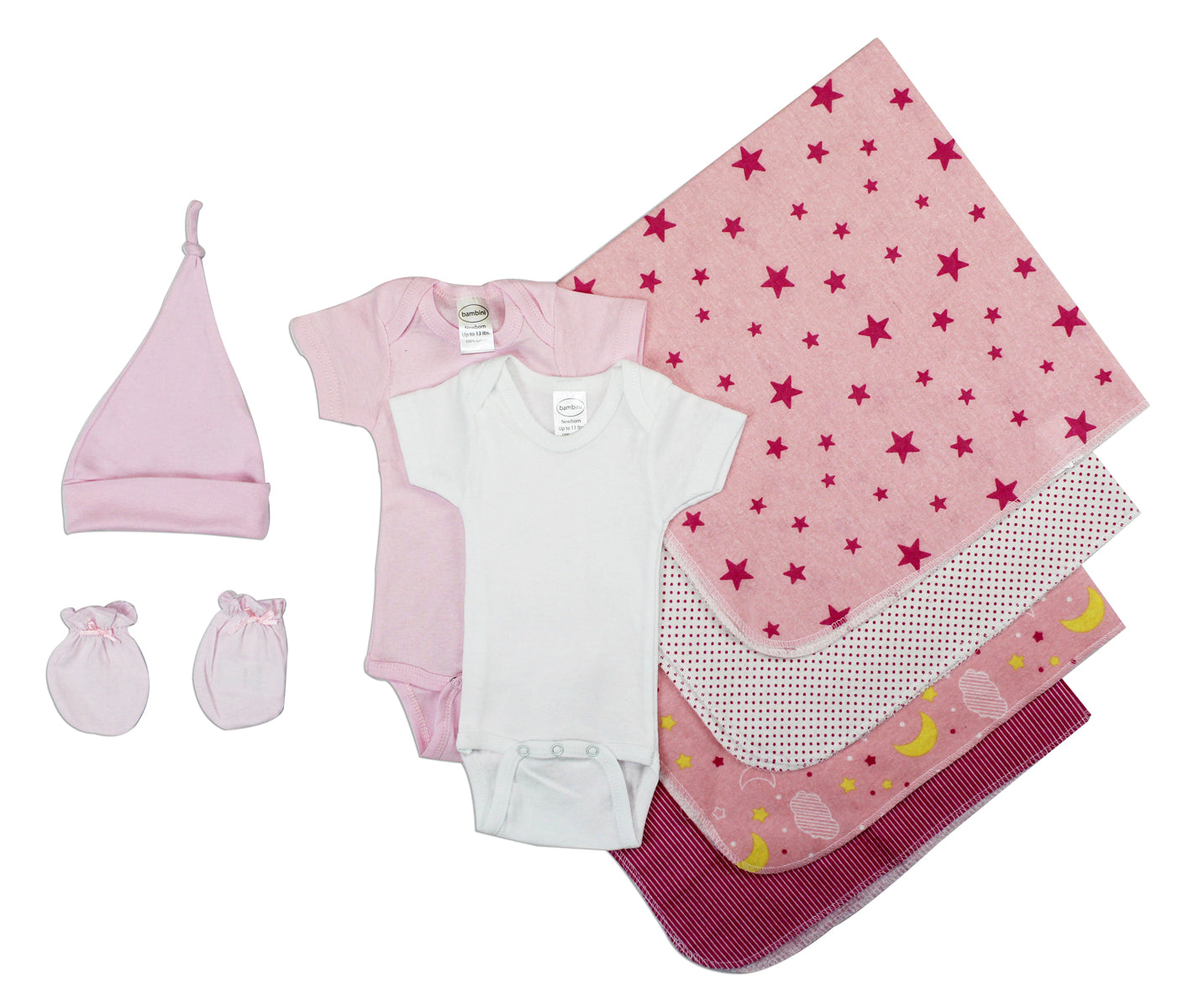 Essential Newborn Baby Girl 8 Piece  Set