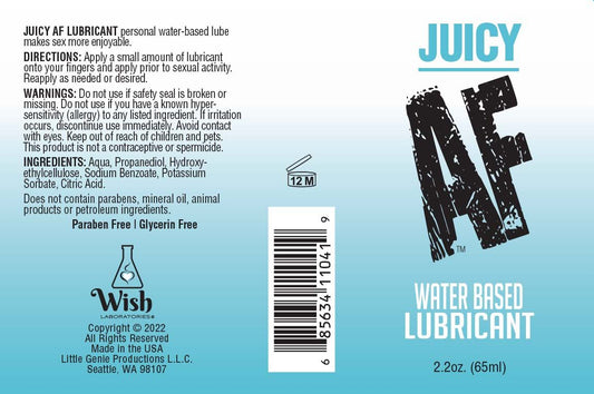 Juicy Af Water Based Lubricant