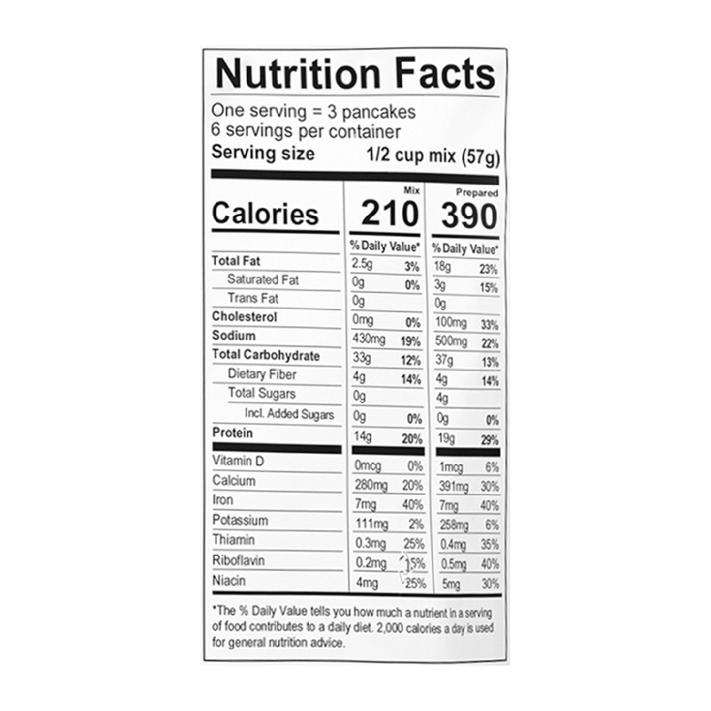 King Arthur Baking Company - Mix Pncake Protein Gluten Free - Case Of 6-12 Oz