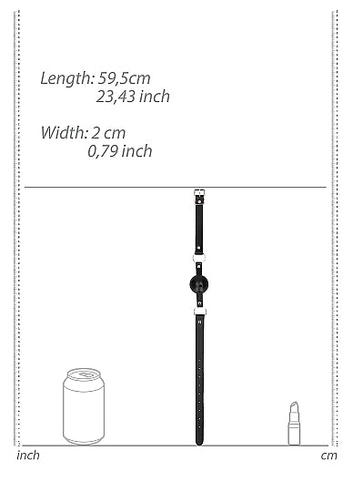 B&w Breathable Ball Gag Black