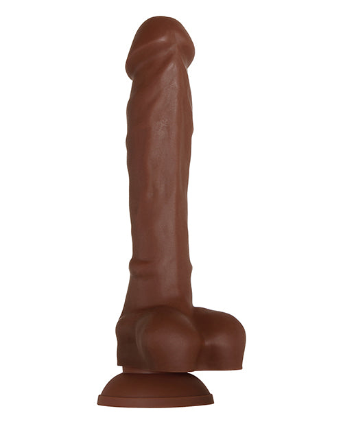 Evolved Real Supple 8.25" Poseable Dildo Non Vibrating - Dark