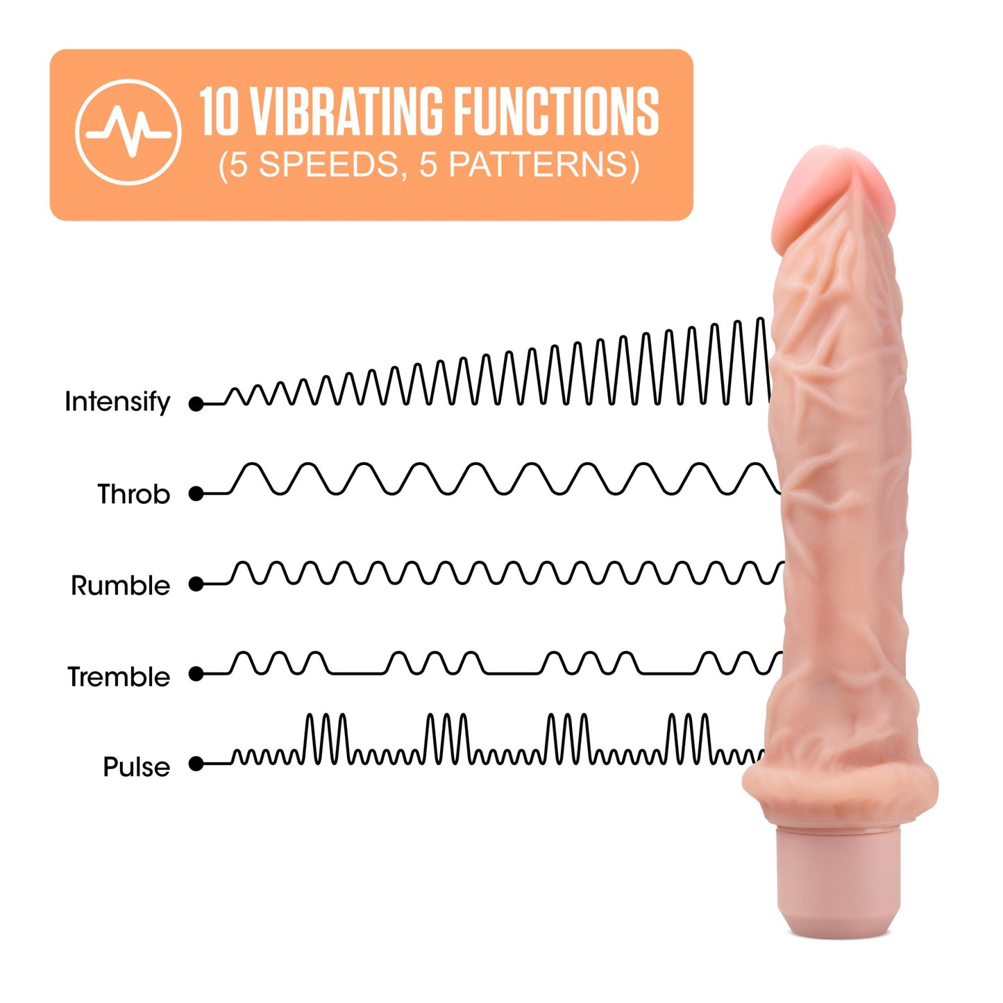 Dr. Skin Silicone Dr. - Inch Vibrating Dildo