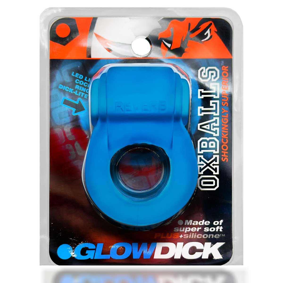 Glowdick Cockring With Led - Ice