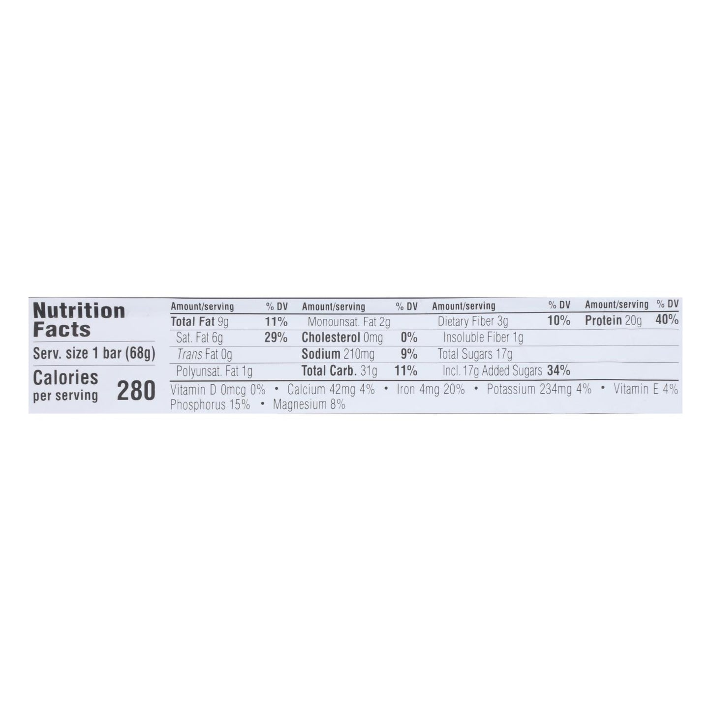 Clif Bar Builder Bar - Chocolate - Case Of 12 - 2.4 Oz