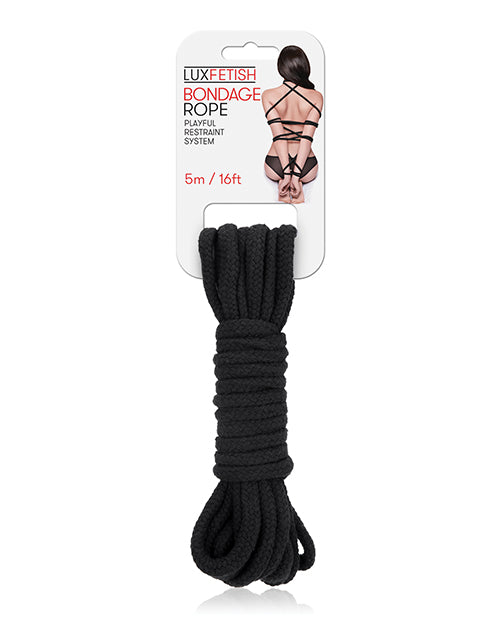 Lux Fetish Bondage Rope Black