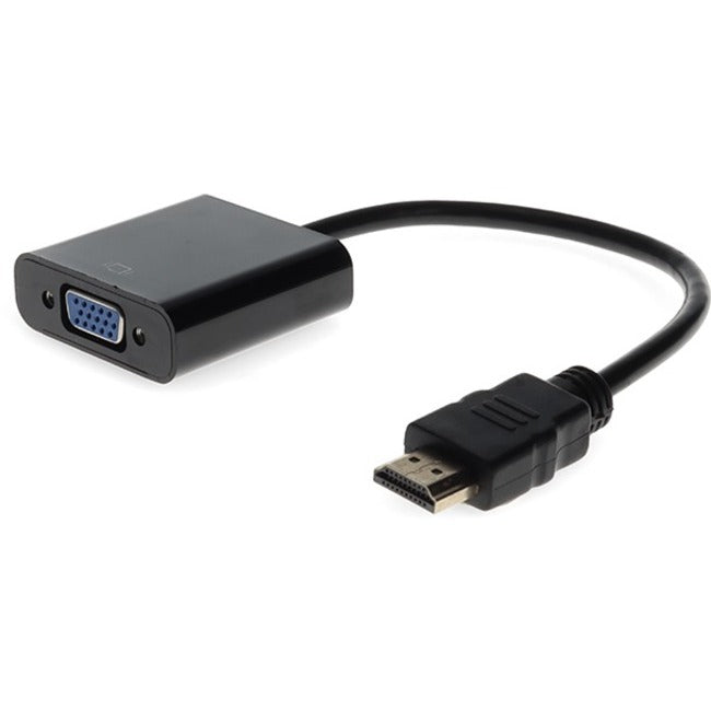 AddOn 8in HDMI Male to VGA Female Black Active Adapter Cable