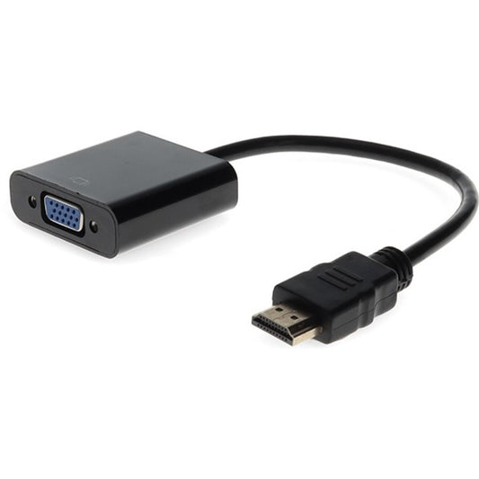 AddOn 8in HDMI Male to VGA Female Black Active Adapter Cable