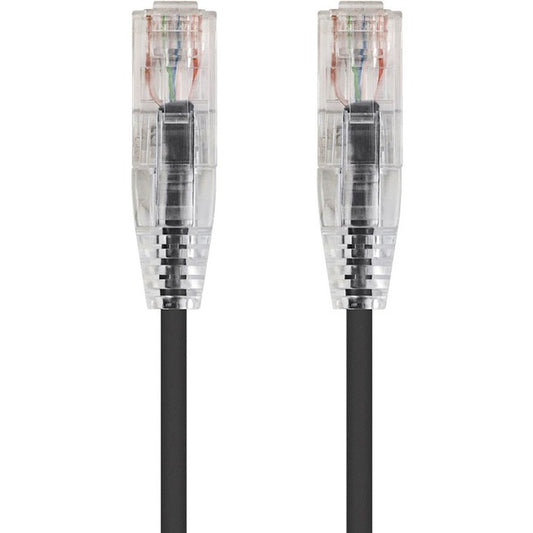 Monoprice SlimRun Cat6 28AWG UTP Ethernet Network Cable, 6-inch Black