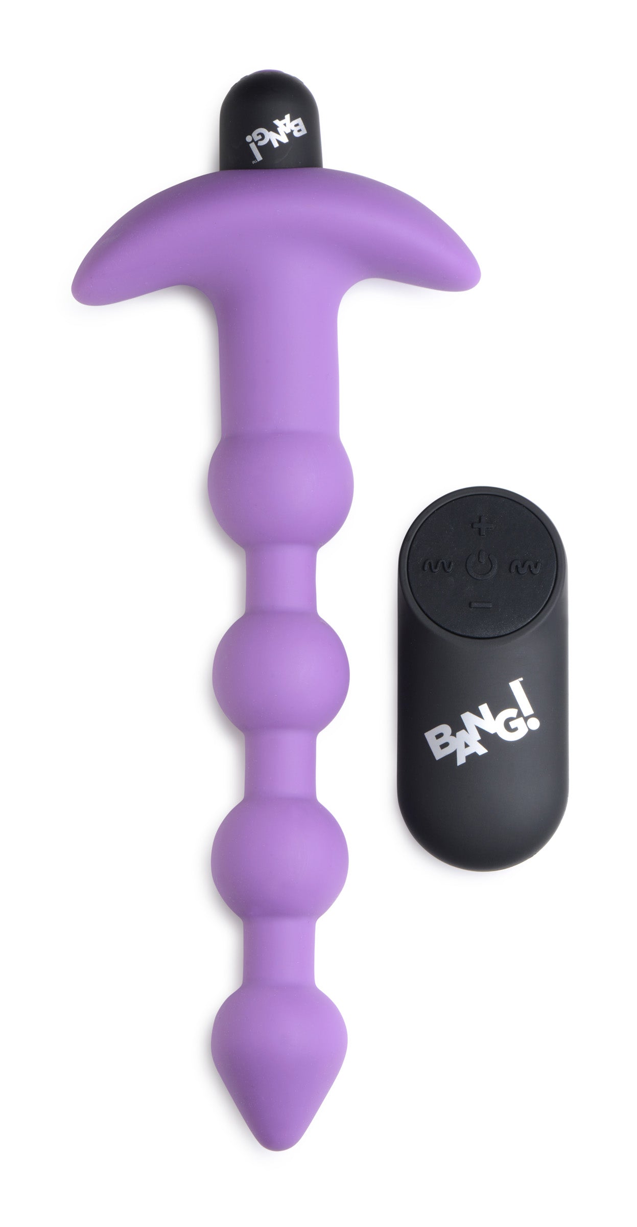 Bang - Vibrating Silicone Anal Beads and Remote Control
