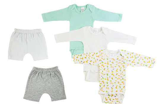 Infant Boys Long Sleeve Onezies And Pants