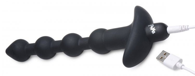 Bang - Vibrating Silicone Anal Beads and Remote Control