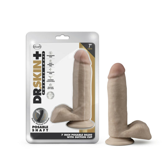 Dr. Skin Plus 7in Poseable Girthy Dildo