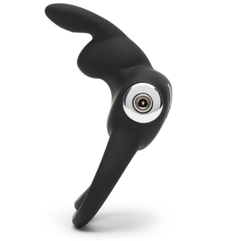 Happy Rabbit Stimulating Usb Rechargeable Cock Ring Black (out April)