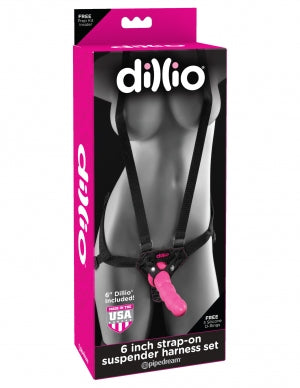 Dillio 6 Strap On Suspender Harness Set