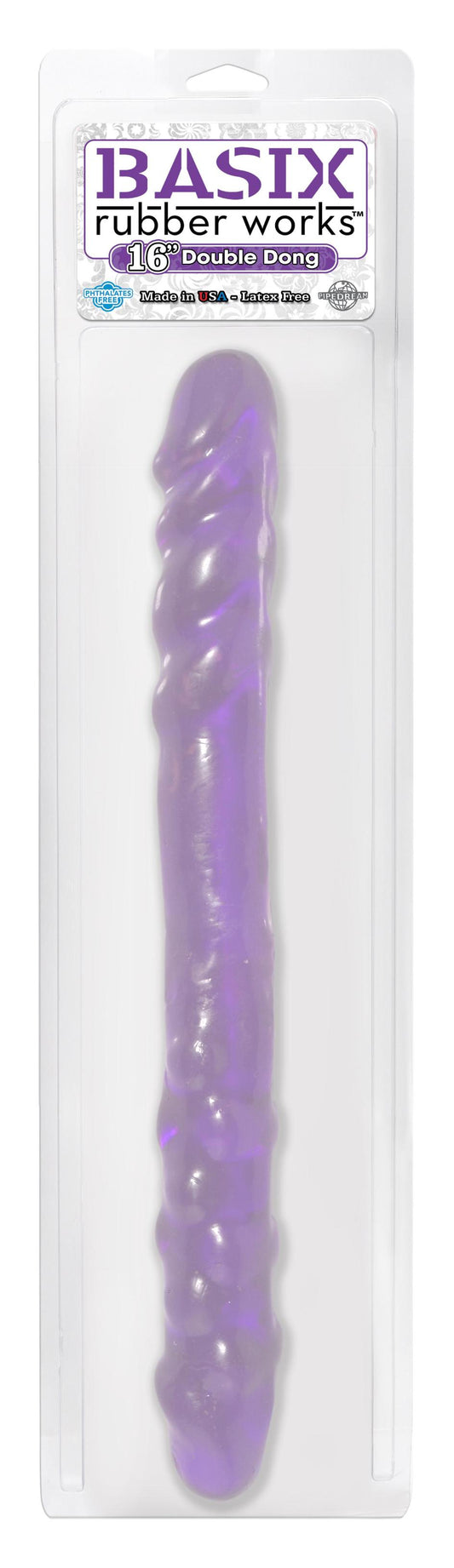 Basix Rubber Works 16in Double Dong Purple