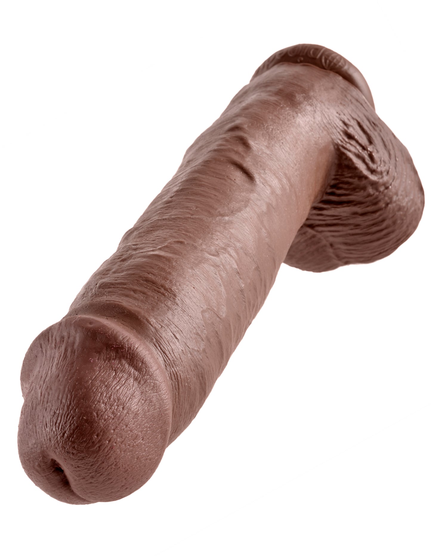 King Cock 11in Cock W/balls Brown