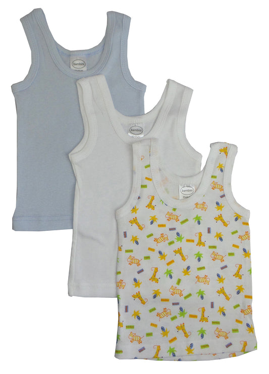 Boys Printed Tank Top Variety 3 Pack