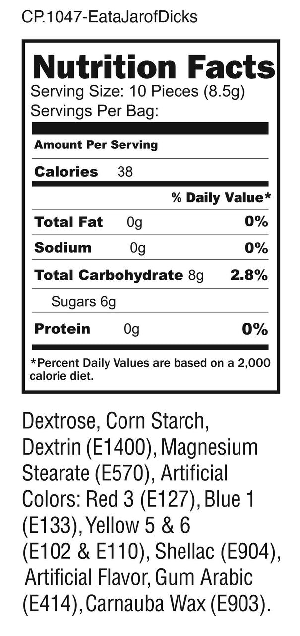 Eat A Jar Of Dicks 2lb