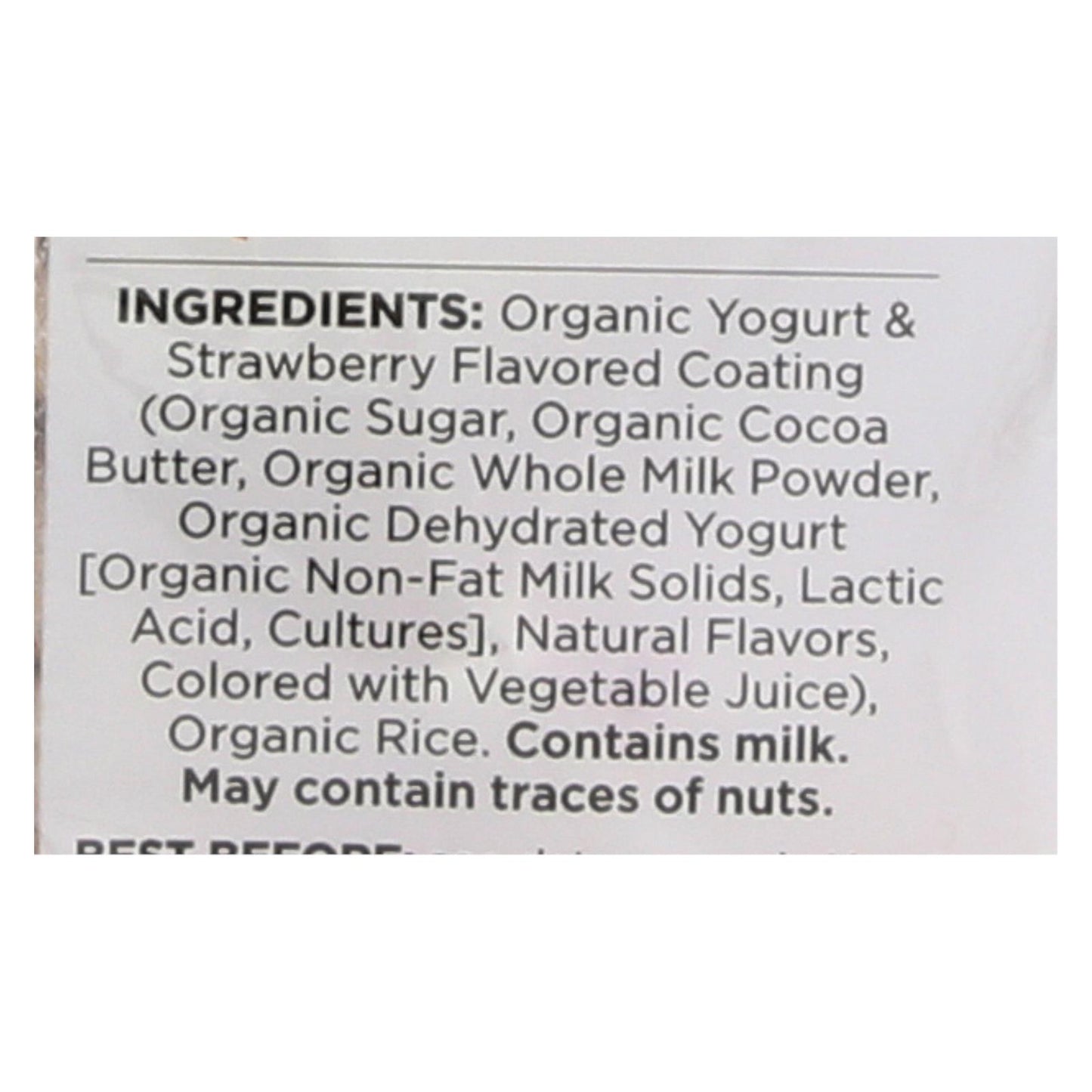 Element Organic Dipped Rice Cakes - Strawberry'n'cream - Case Of 6 - 3.5 Oz