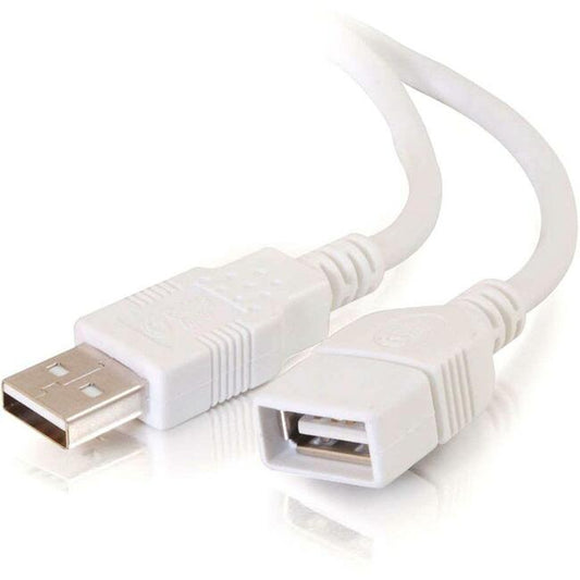 C2G 3m USB Extension Cable - USB 2.0 A to A - Male to Female - 10ft White