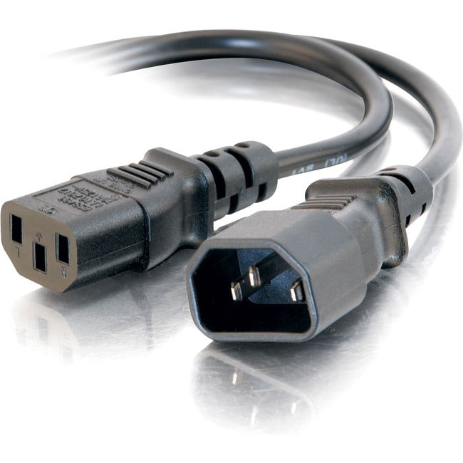 C2G 6ft 18 AWG Computer Power Extension Cord (IEC320C14 to IEC320C13)