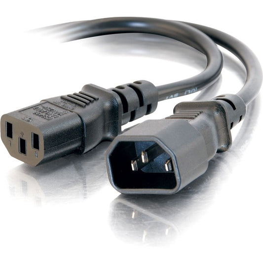 C2G 6ft 18 AWG Computer Power Extension Cord (IEC320C14 to IEC320C13)