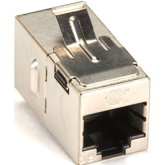 Black Box CAT5e Shielded Straight-Pin Keystone Coupler - Silver