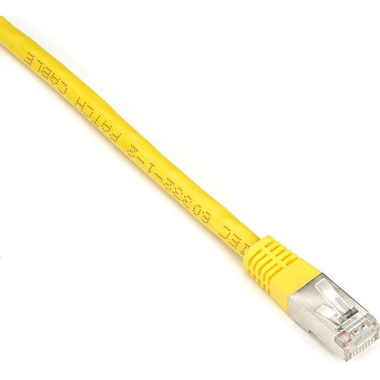 Black Box CAT6 250-MHz Shielded, Stranded Cable SSTP (PIMF), PVC, Yellow, 1-ft. (0.3-m)