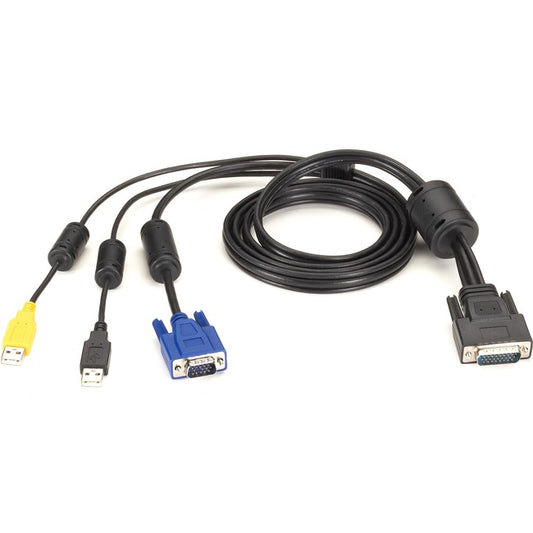 Black Box ServSwitch Secure KVM Switch Cable, VGA, USB, CAC USB to HD26